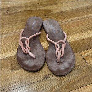 Stylish Brown and Pink Sandals